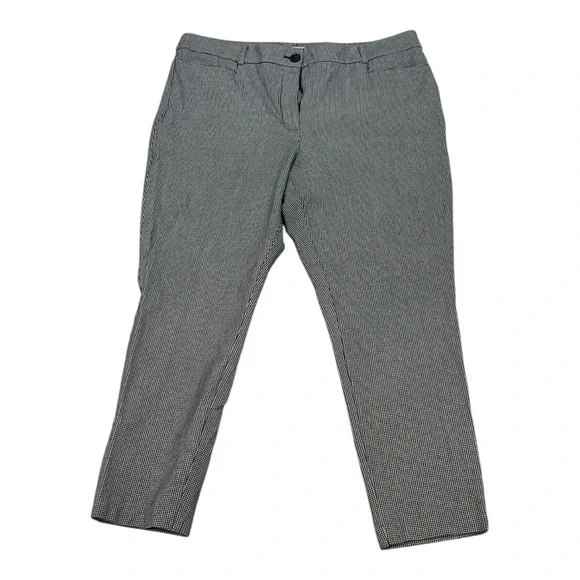 Women Black White Pants EUC size 16 curvy - Picture 1 of 9